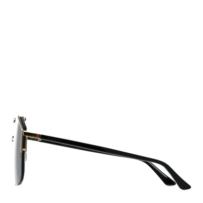 Gucci Metal Rimless Square Sunglasses GG0291S Black Gold 3 of 8