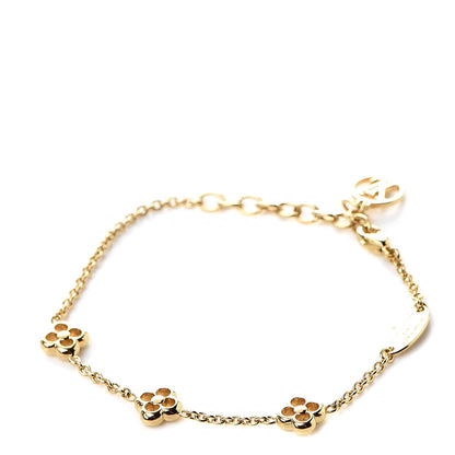 Louis Vuitton Brass Flower Full Bracelet Gold 1 of 5