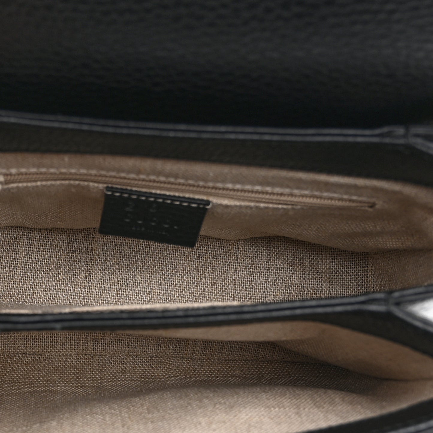 Dollar Calfskin Interlocking G Crossbody Bag Black