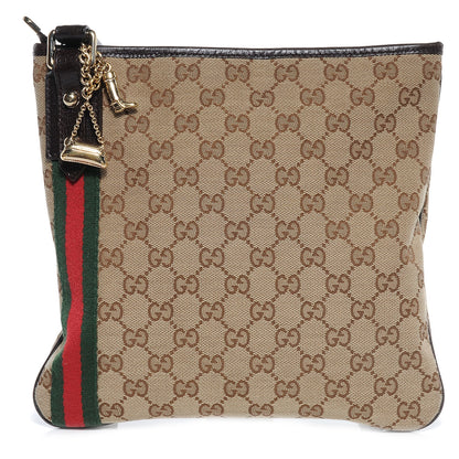 Gucci Monogram Web Jolicoeur Charms Messenger Ebony 1 of 7