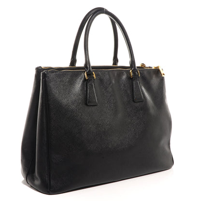 Prada Saffiano Lux Medium Double Zip Tote Nero Black 3 of 10