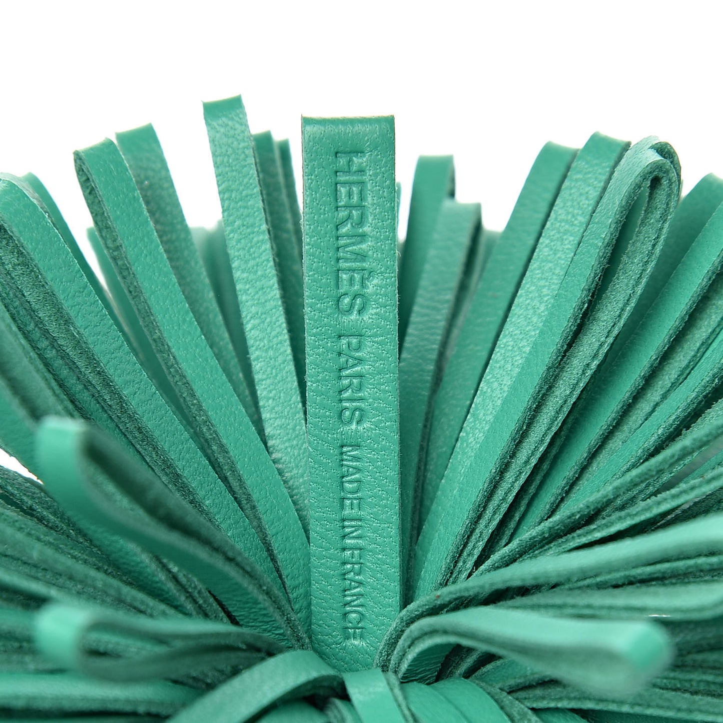 Lambskin Carmen Tassel Key Holder Menthe