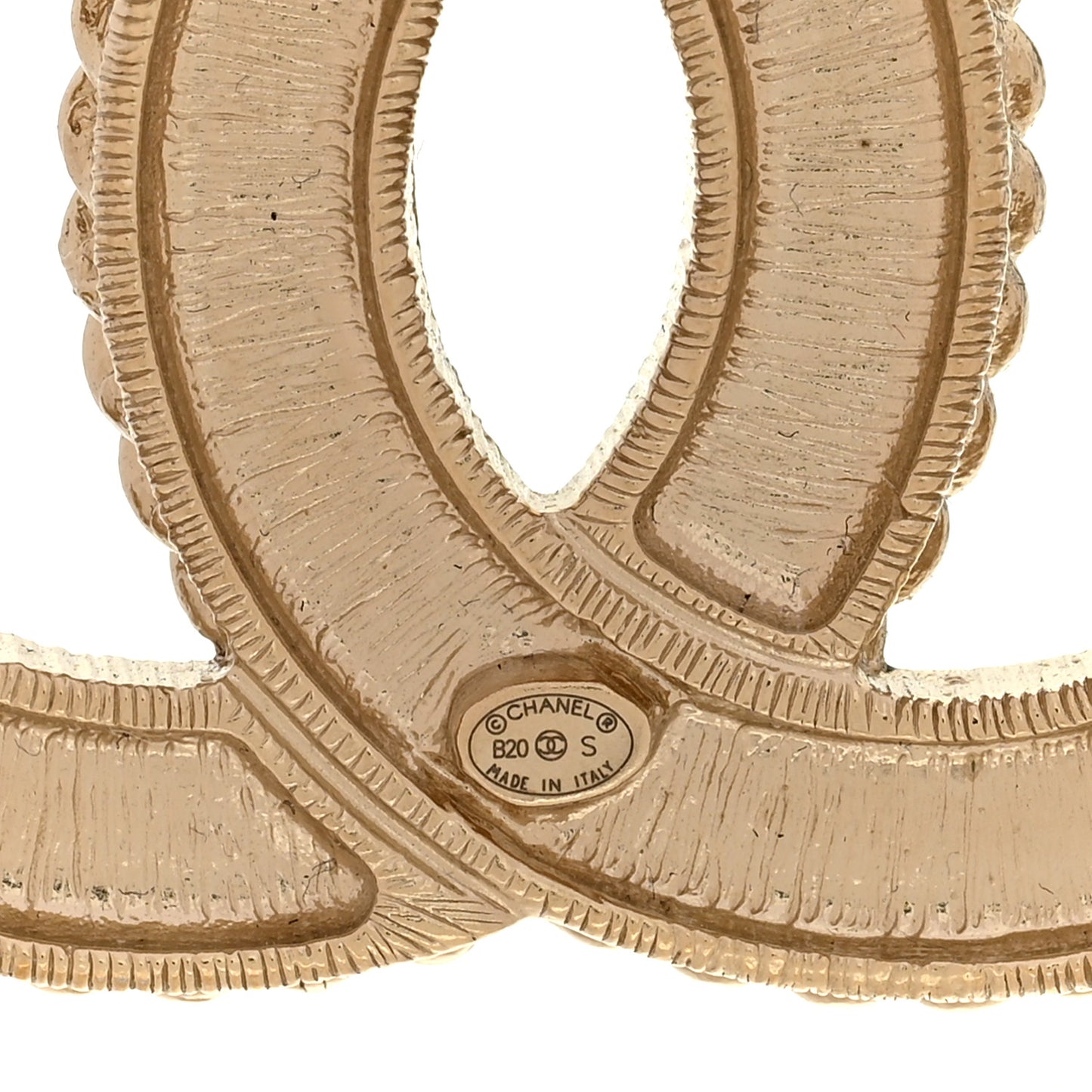 Pearl Crystal April In Paris CC Brooch Gold