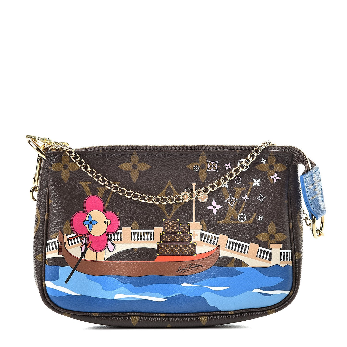 Monogram 2019 Christmas Animation Mini Venice Pochette Accessories Blue