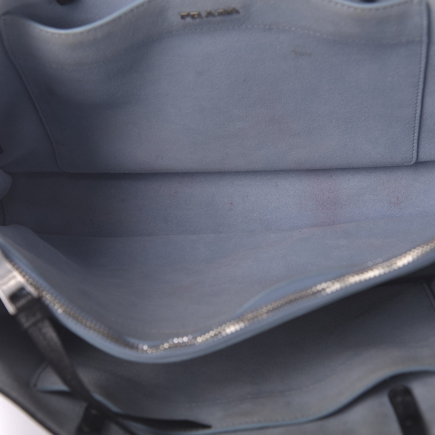 Prada Glace Calf Etiquette Tote Black Astrale 6 of 10