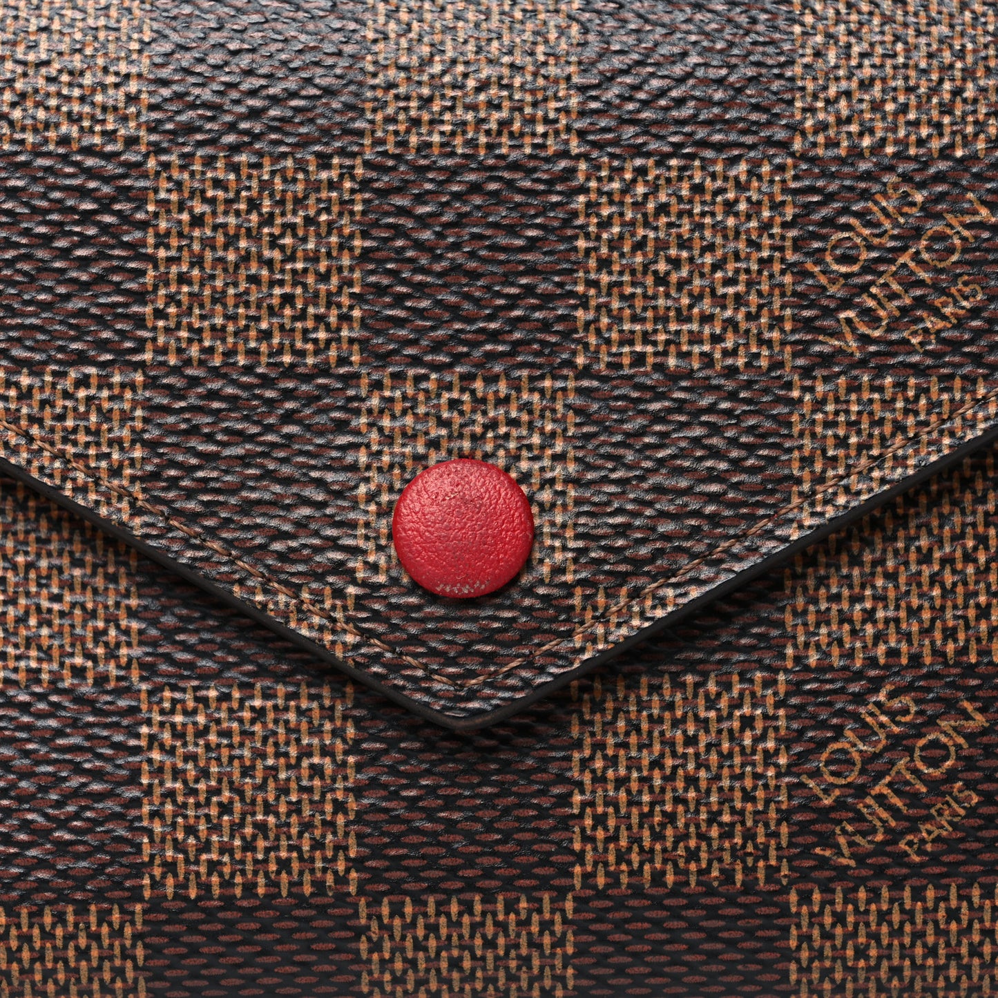 Damier Ebene Victorine Wallet Red