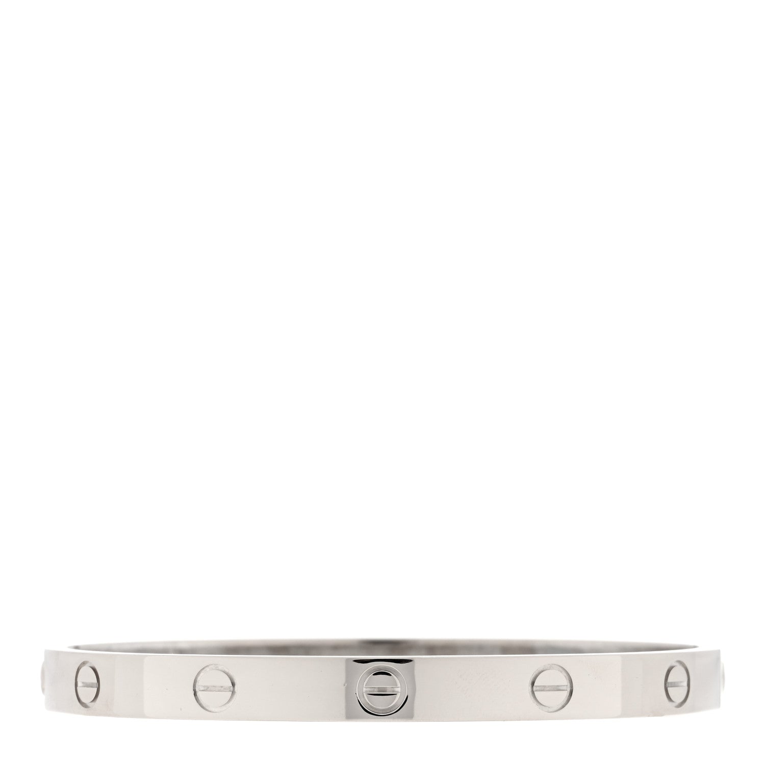 Cartier 18K White Gold LOVE Bracelet 18 2 of 5