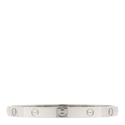 Cartier 18K White Gold LOVE Bracelet 18 2 of 5
