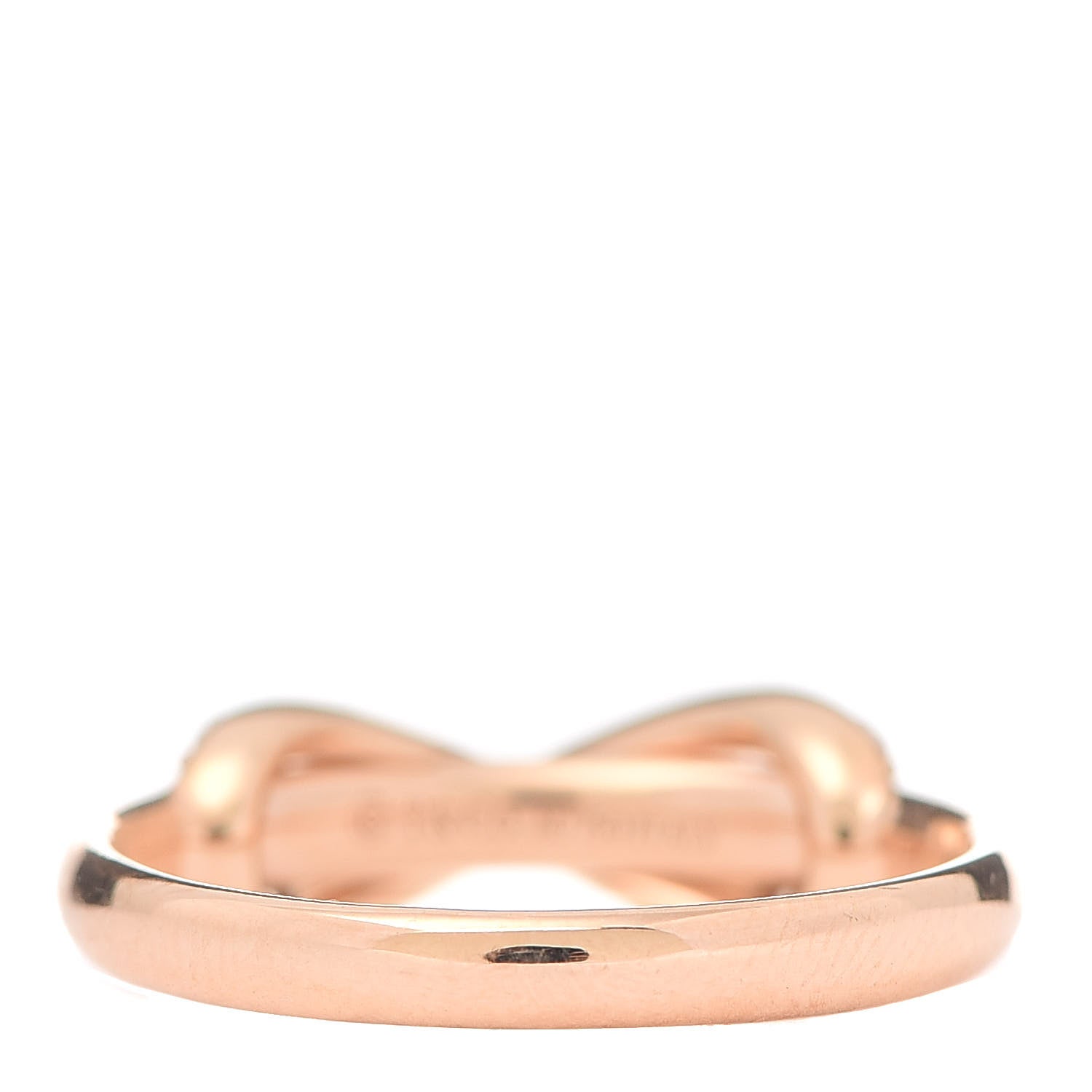 Tiffany 18K Rose Gold Diamond Infinity Ring 50 5.25 3 of 5