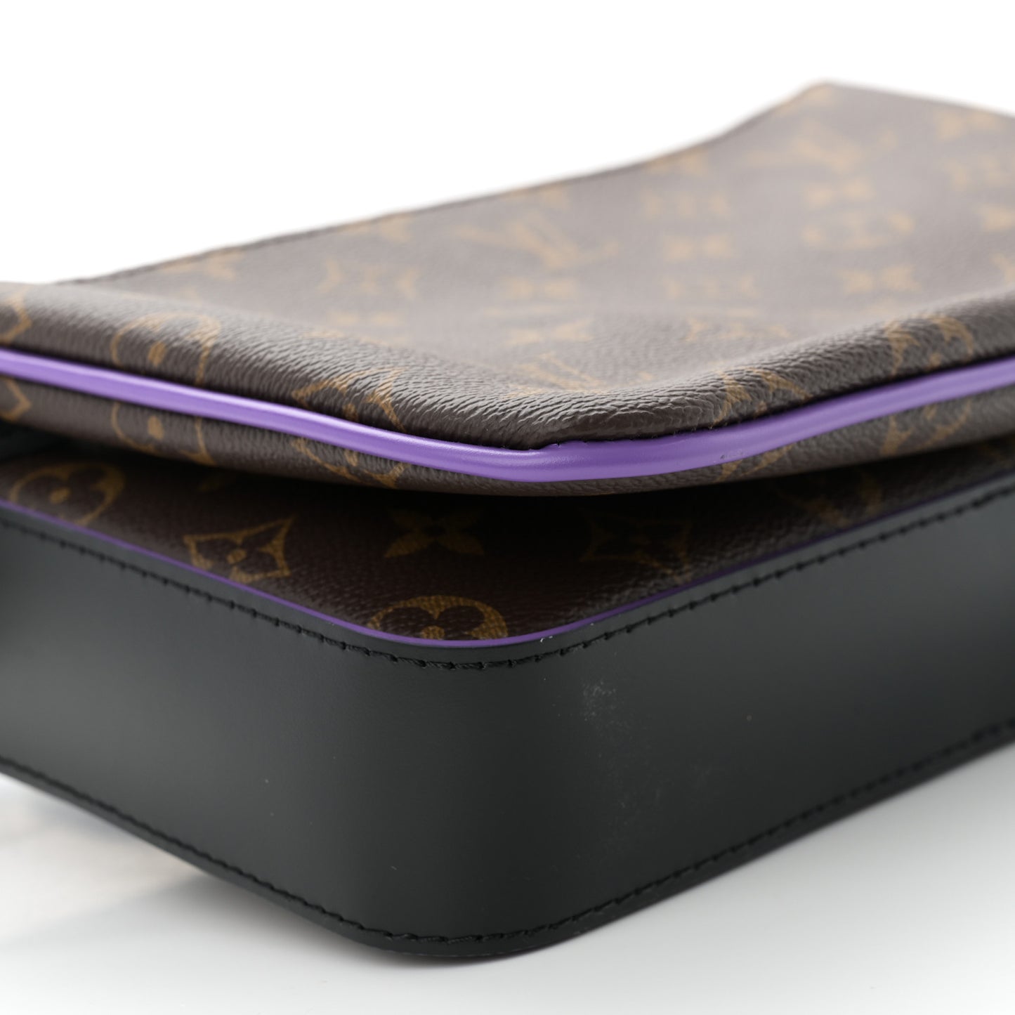 Monogram Macassar Trio Messenger Purple
