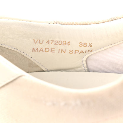 Saint Laurent Distressed Canvas Court Classic Sneakers 38.5 Panna 9 of 11