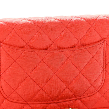 Chanel Caviar Quilted Wallet on Chain WOC Red 12 of 13