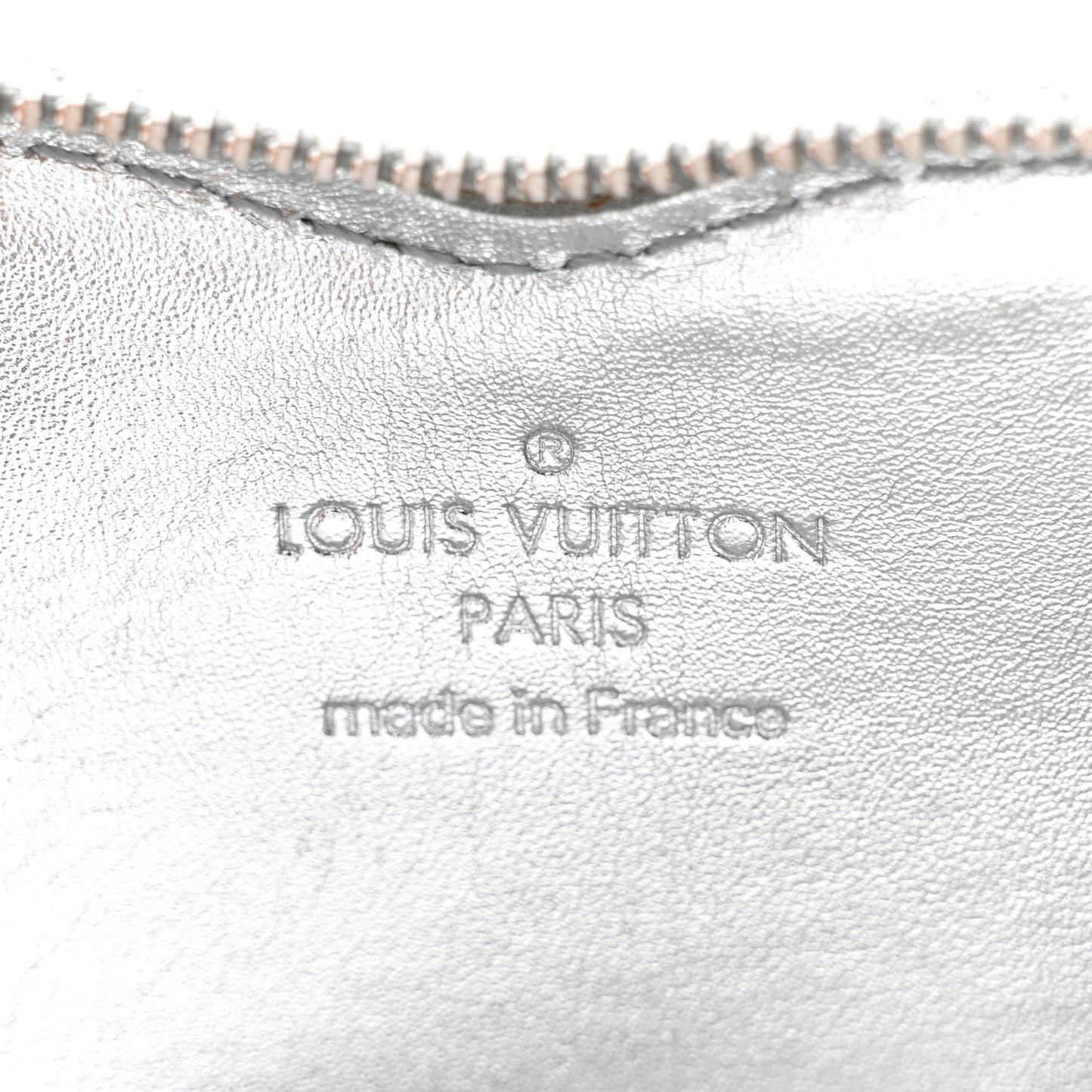 Monogram Miroir Heart Coin Purse Silver