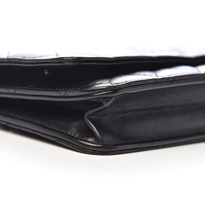 Chanel Lambskin Quilted Wallet On Chain WOC Black 9 of 12
