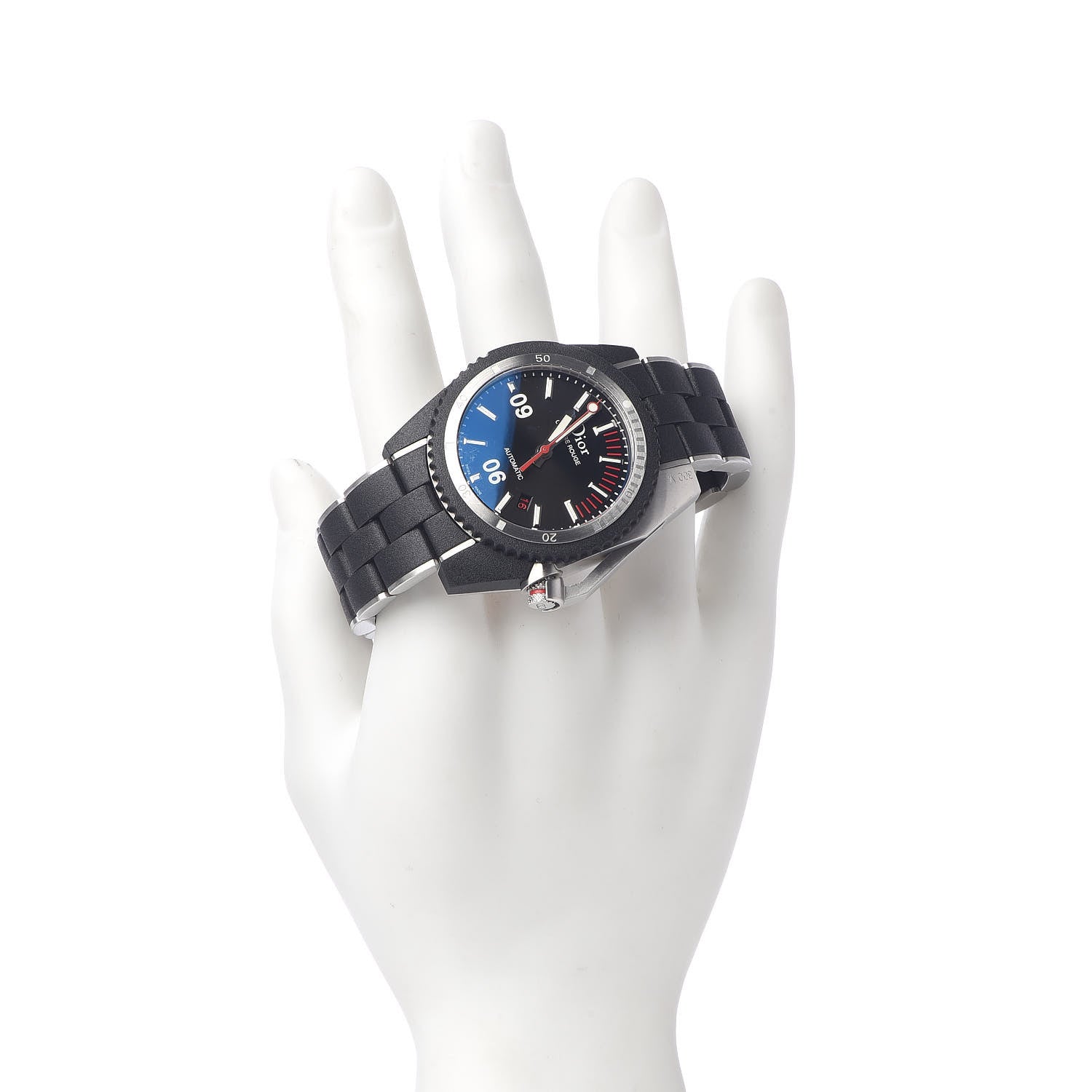 Christian Dior Stainless Steel Rubber 42mm Chiffre Rouge D02 Automatic Watch Black 2 of 10
