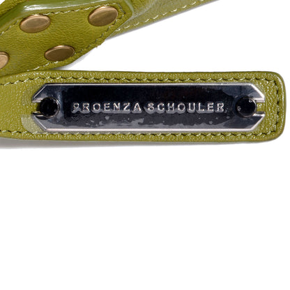Proenza Schouler Leather PS1 Mini Pouch Messenger Bag Green 7 of 13