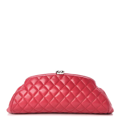 Chanel Lambskin Quilted Timeless Clutch Fuchsia 1 of 7