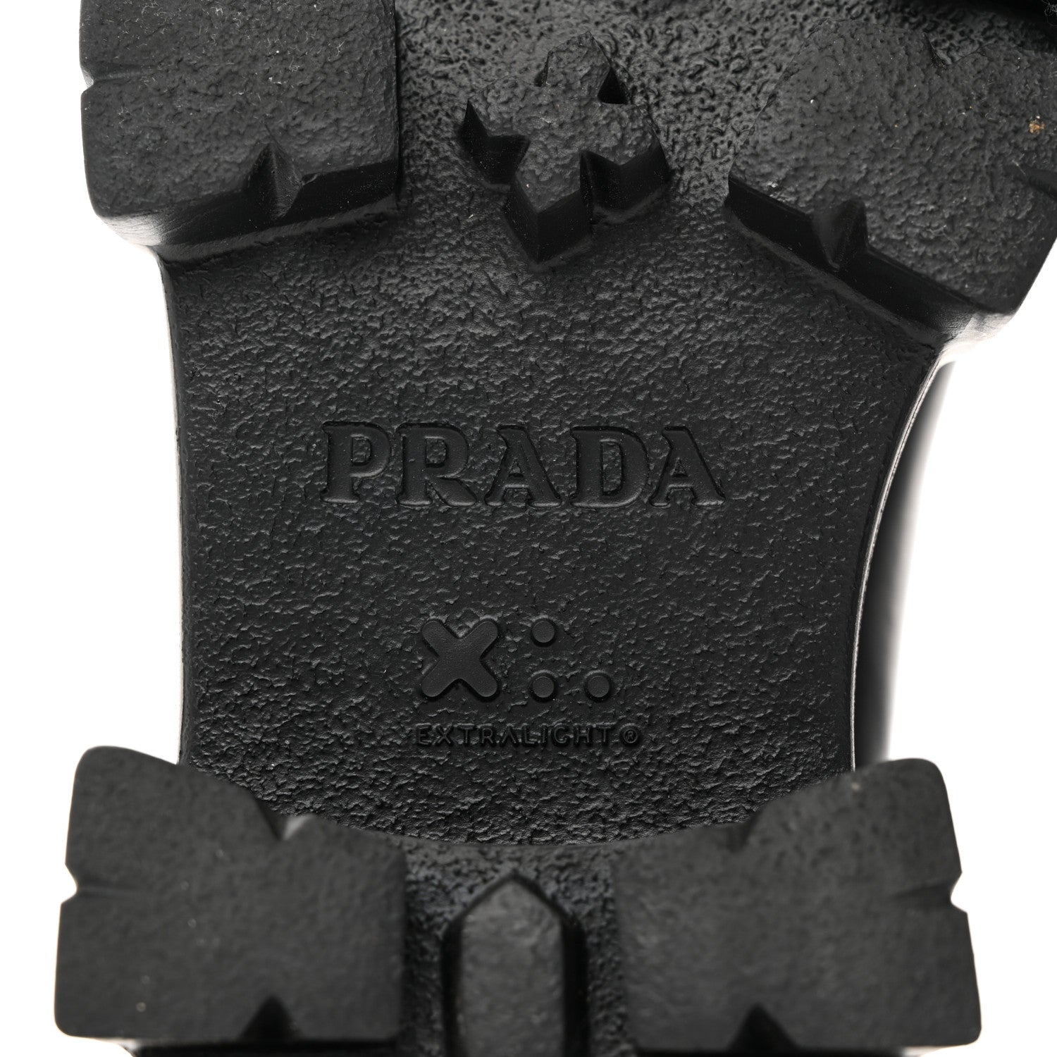 Prada Spazzolato Rois Monolith Chelsea 55mm Ankle Boots 39 Black 8 of 8