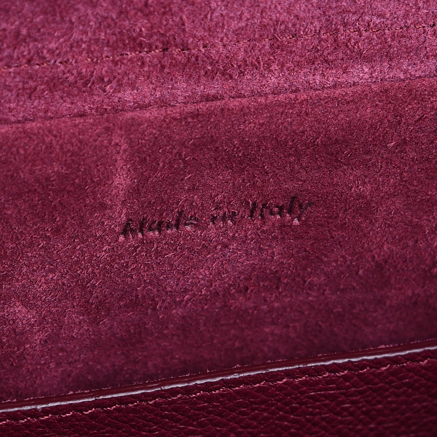 Celine Grained Calfskin Micro Belt Bag Plum 7 of 8