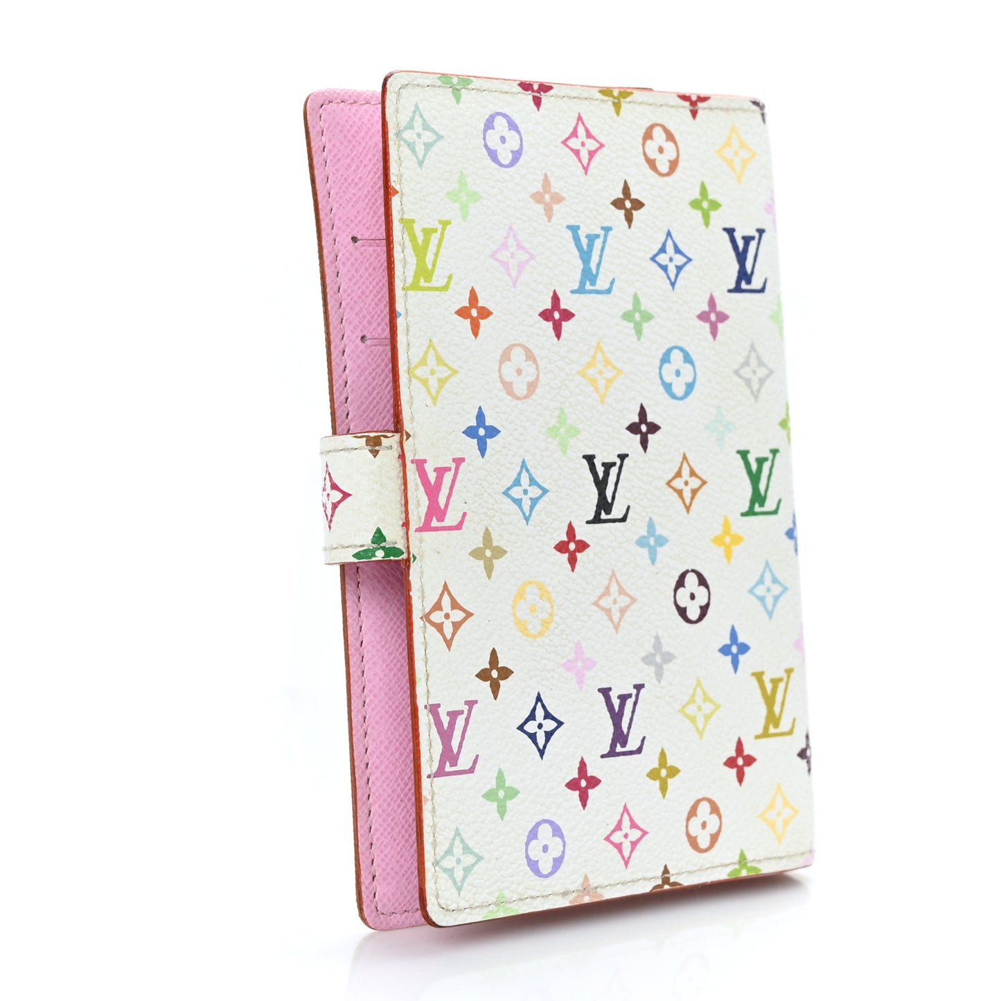 Monogram Multicolor Small Ring Agenda Cover White Litchi