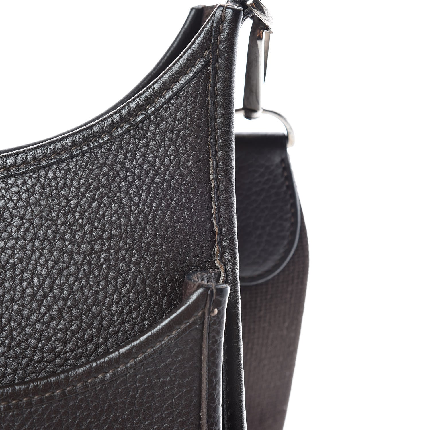 Hermes Taurillon Clemence Evelyne II GM Chocolate 20 of 23
