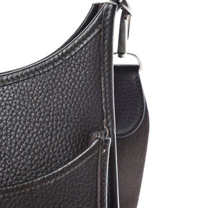 Hermes Taurillon Clemence Evelyne II GM Chocolate 20 of 23