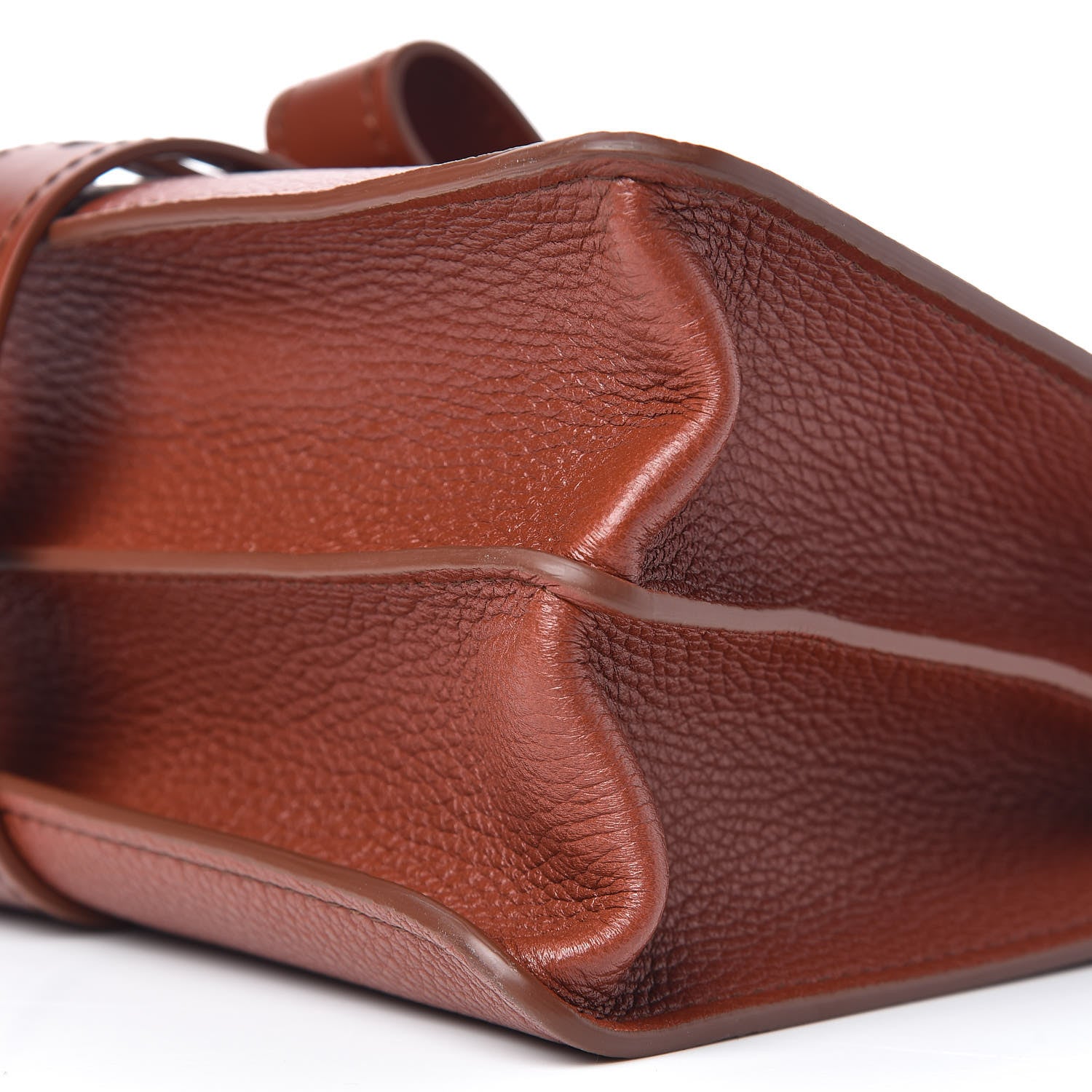 Chloe Shiny Grained Calfskin Medium Aby Day Shoulder Bag Sepia Brown 10 of 10