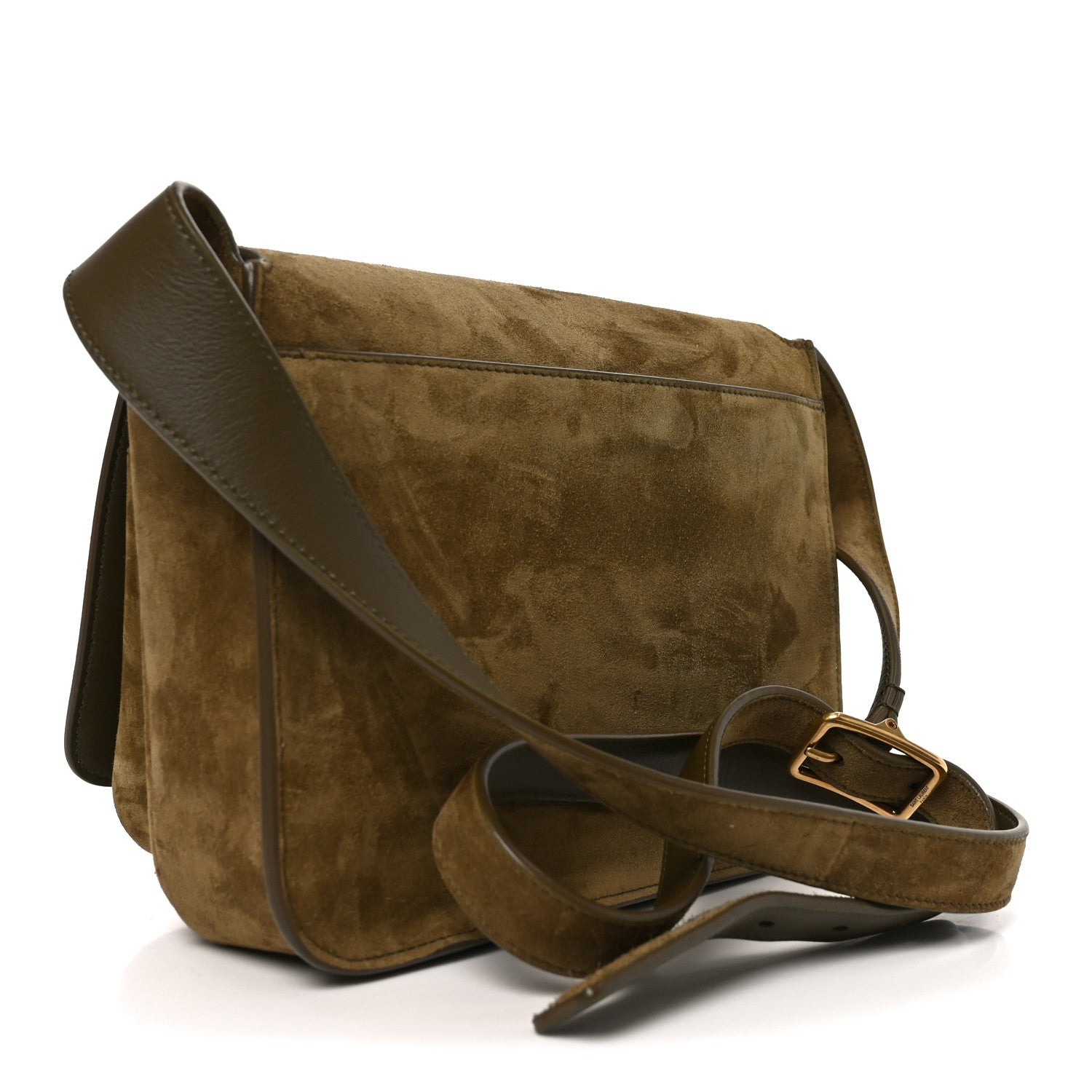 Saint Laurent Suede Besace Niki Satchel New Barley 3 of 10