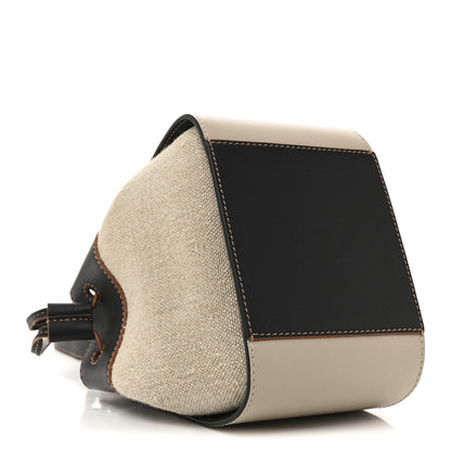 Loewe Calfskin Canvas Mini Hammock Shoulder Bag Mink Black 4 of 10
