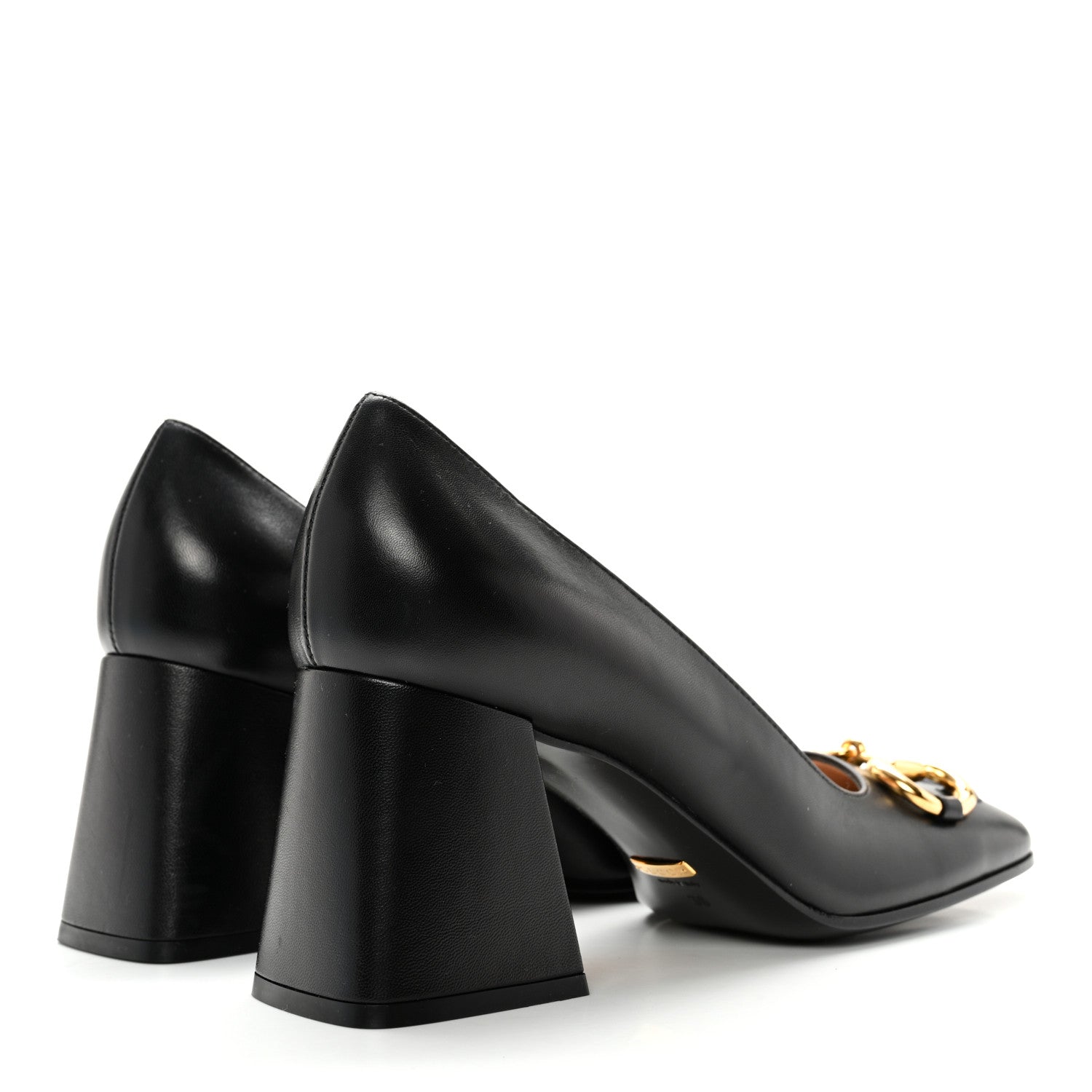 Gucci Malaga Kid Horsebit 75mm Pumps 38 Black 4 of 11