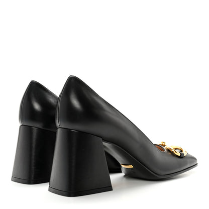 Gucci Malaga Kid Horsebit 75mm Pumps 38 Black 4 of 11