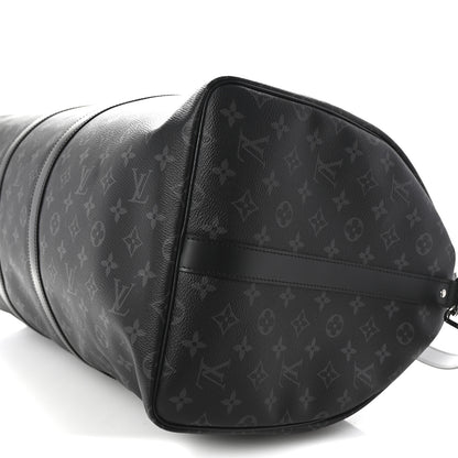 Louis Vuitton Monogram Eclipse Keepall Bandouliere 55 8 of 8