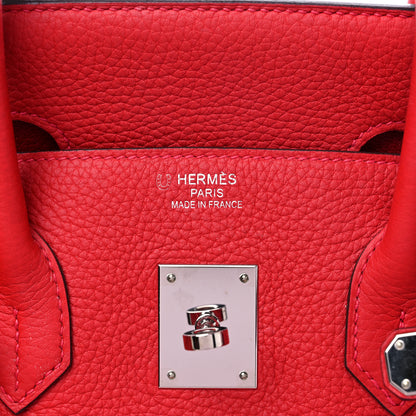 Hermes Togo Horseshoe Birkin 35 Rouge Casaque 6 of 15