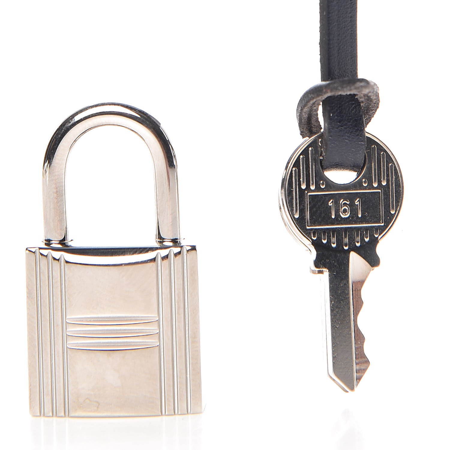 Hermes Barenia Lock and Key Clochette Set Bleu Marine 9 of 9