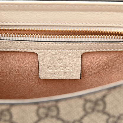 Gucci GG Supreme Monogram Calfskin Small Padlock Messenger Shoulder Bag Beige Mystic White Sun Oil 6 of 8