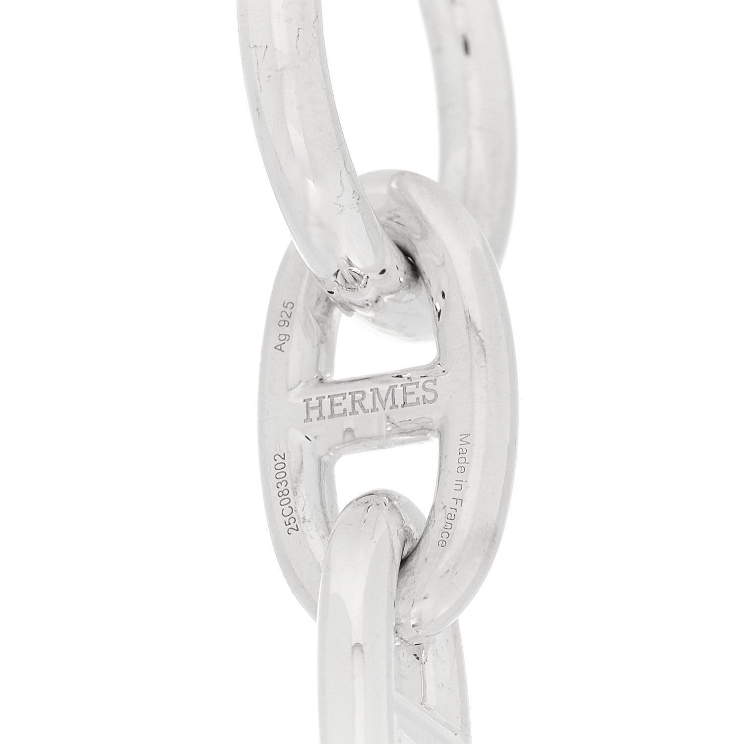 Hermes Sterling Silver MM Chaine d'Ancre Bracelet 3 of 4