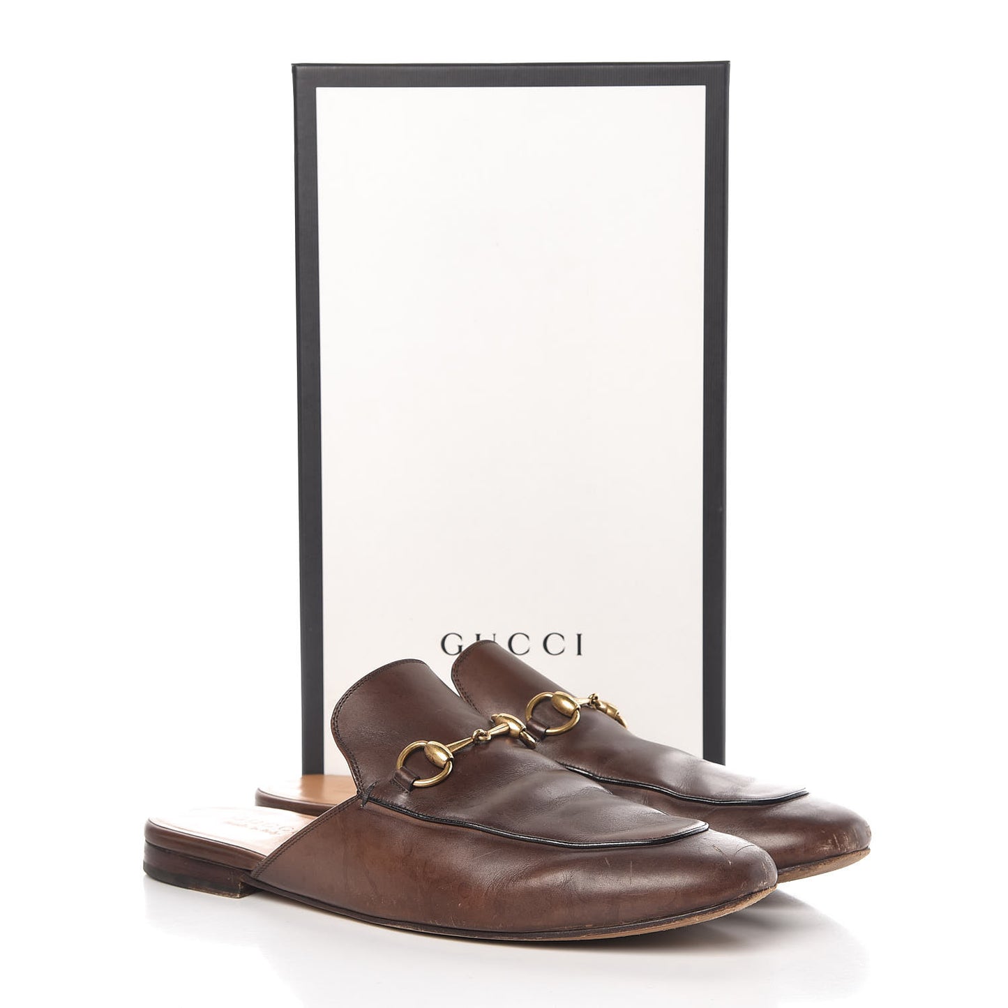 Calfskin Mens Princetown Slippers 11 Fondente Brown