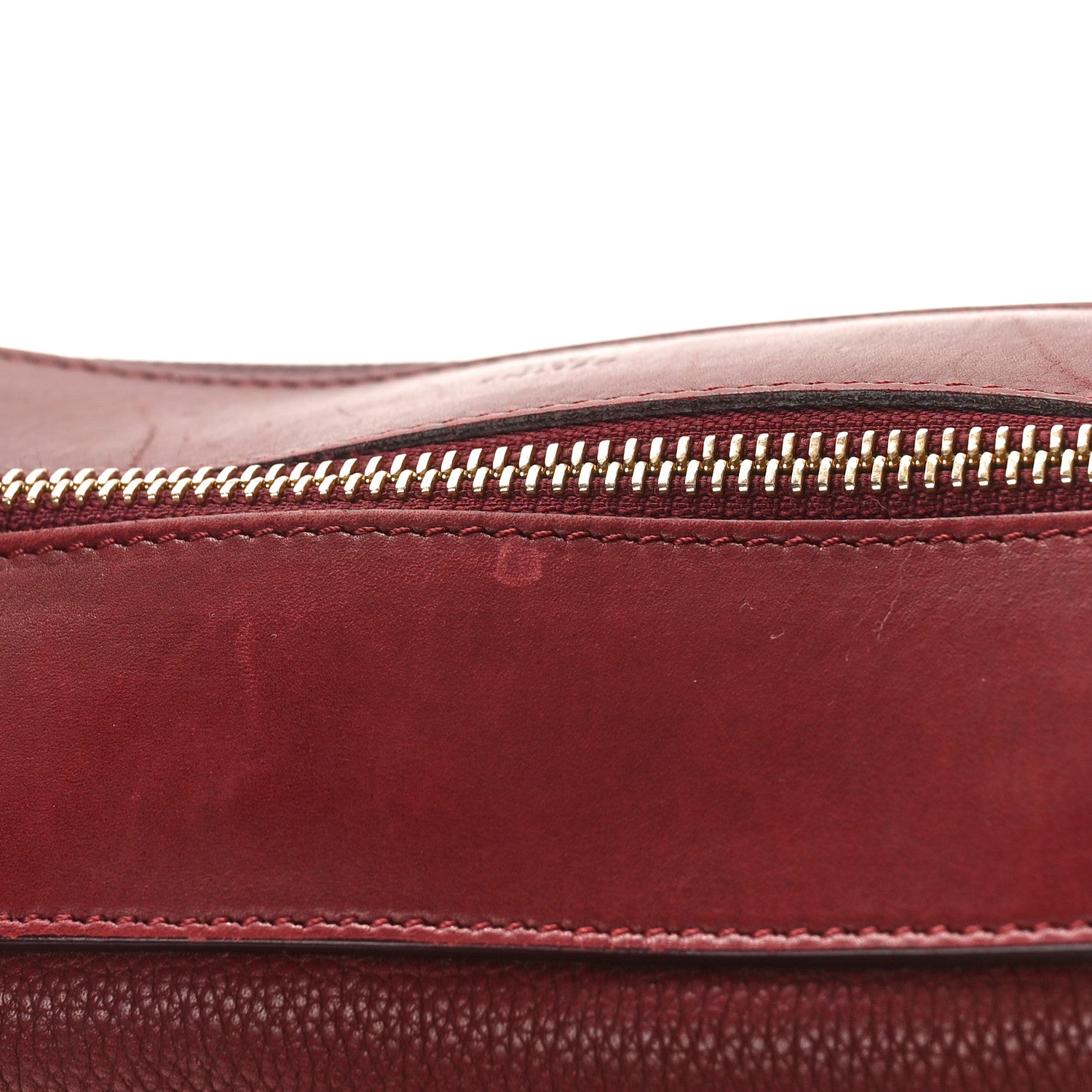 Celine Goatskin Smooth Calfskin Small Ring Bag Dark Ruby 13 of 14