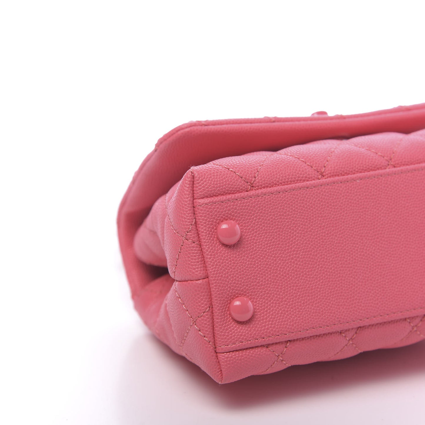 Caviar Quilted Incognito Extra Mini Coco Handle Flap Pink