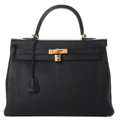 Hermes Togo Kelly Retourne 35 Black 1 of 16