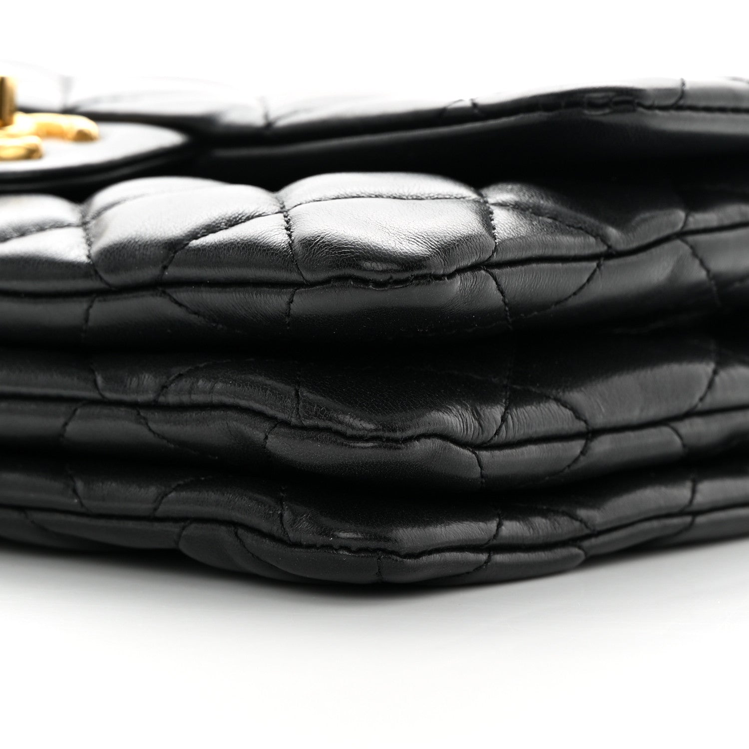 Chanel Lambskin Quilted Small Pillow Crush Flap Black 10 of 14