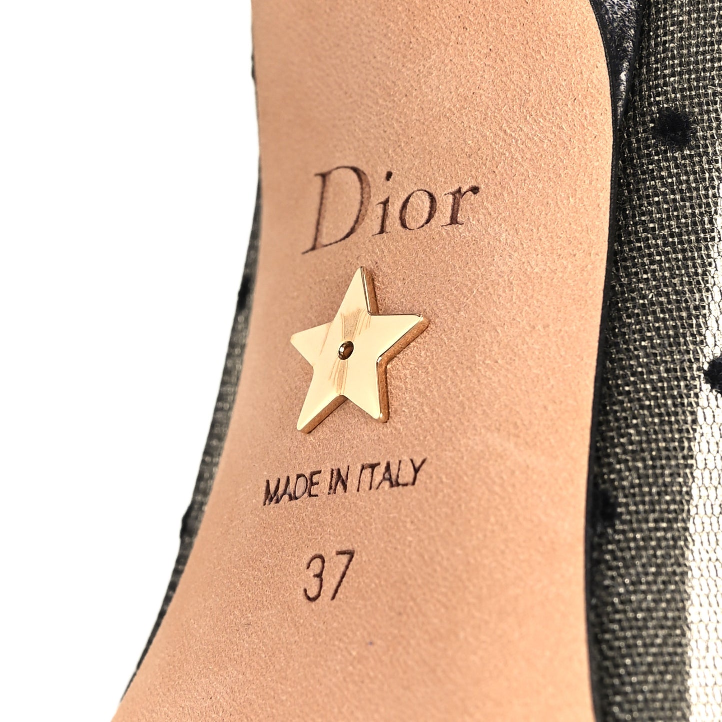 Plumetis Ribbon J'Adior 65mm Pumps 37 Black Nude
