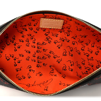 Louis Vuitton Catogram Elizabeth Pouch Orange Marron 5 of 8