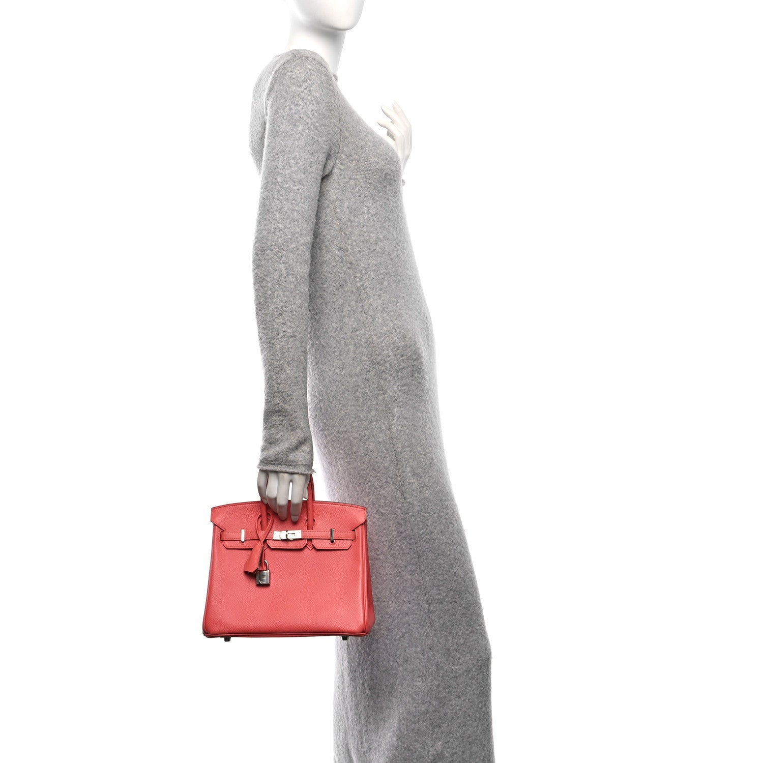 Hermes Epsom Birkin 25 Flamingo 2 of 12