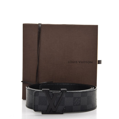 Louis Vuitton Damier Graphite LV Initiales Belt 100 40 8 of 8