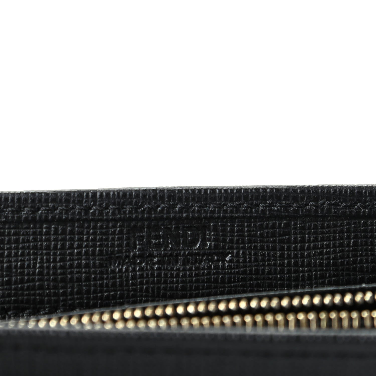 Fendi Vitello Elite Flamingo 2Jours Continental Wallet Black 6 of 7