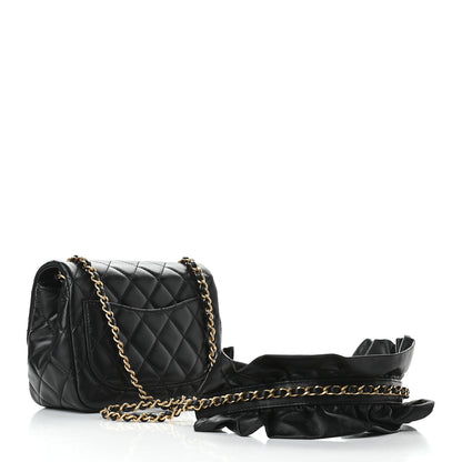 Chanel Lambskin Quilted Mini Romance Square Flap Black 2 of 9