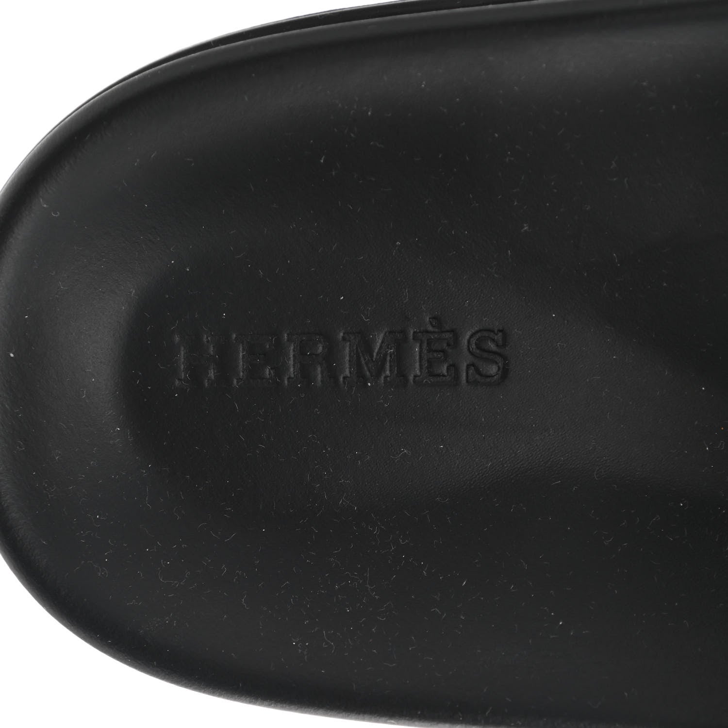 Hermes Calfskin Womens Chypre Sandals 38 Black 7 of 8