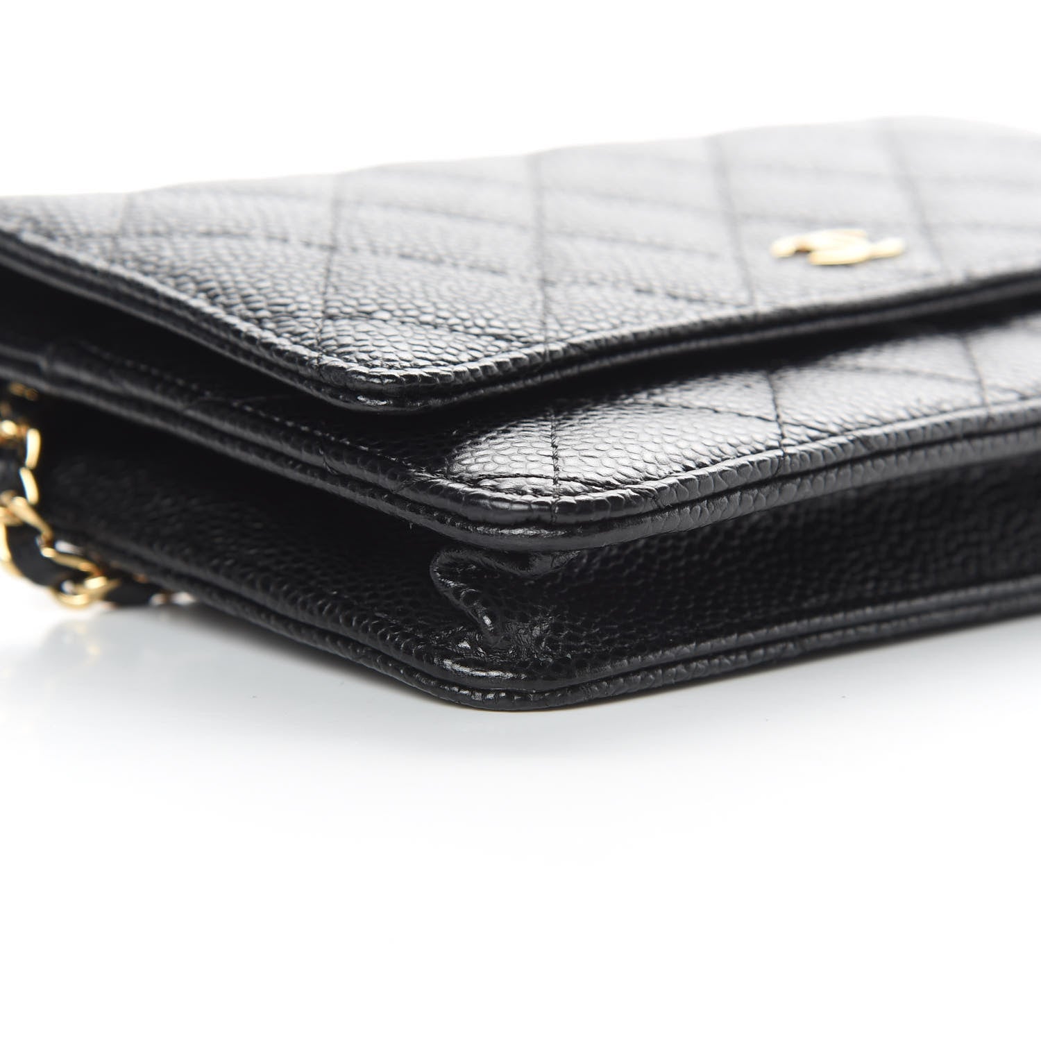 Chanel Caviar Quilted Wallet On Chain WOC Black 10 of 12