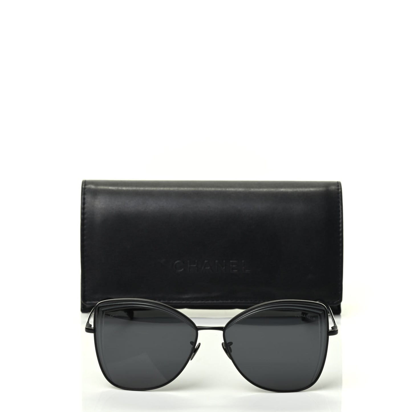Metal Butterfly Sunglasses 4253 Black